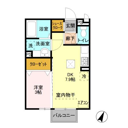 ボンヌ ジュルネ（105） 間取り図画像