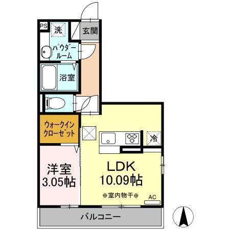 カーサココルン　Ａ棟（101） 間取り図画像