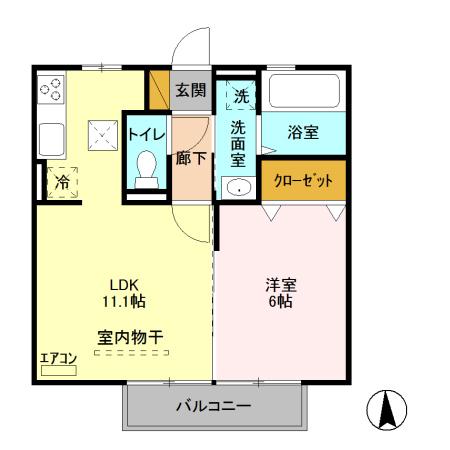 オペラハウス青柳（110） 間取り図画像
