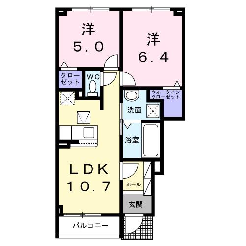プレッソ高崎Ｂ（102） 間取り図画像