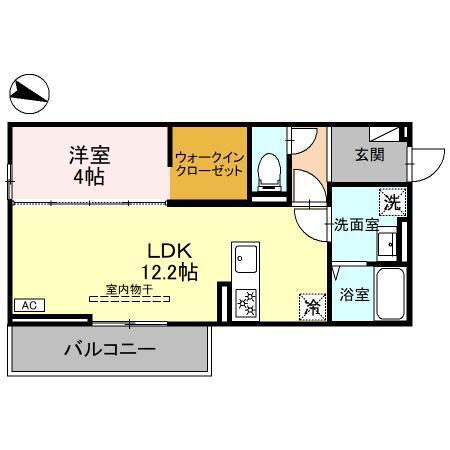 D-ROOM台新田町（201） 間取り図画像
