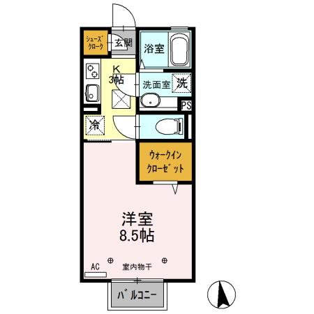コモド　Ａ（102） 間取り図画像