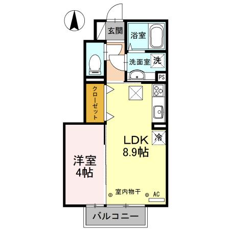 ヴィアーレ（103） 間取り図画像