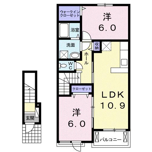 サニー　ガーデン（203） 間取り図画像