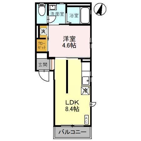 ヴィラ・ブルーノ　Ｃ（201） 間取り図画像