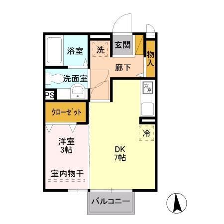 ヘイスティング　Ｂ（202） 間取り図画像