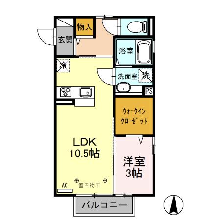 ＬａＬａ Ｔ・Ｍ（201） 間取り図画像