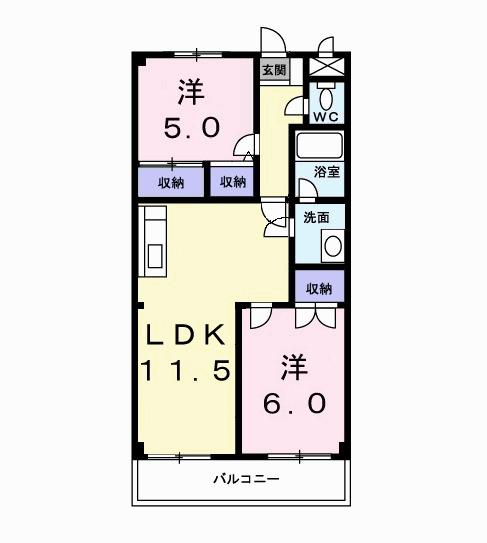 グレイスマンション（202） 間取り図画像