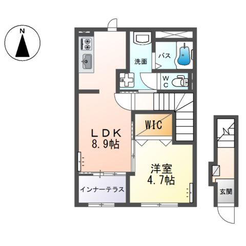 仮）高崎市下小鳥町新築アパート 間取り図画像
