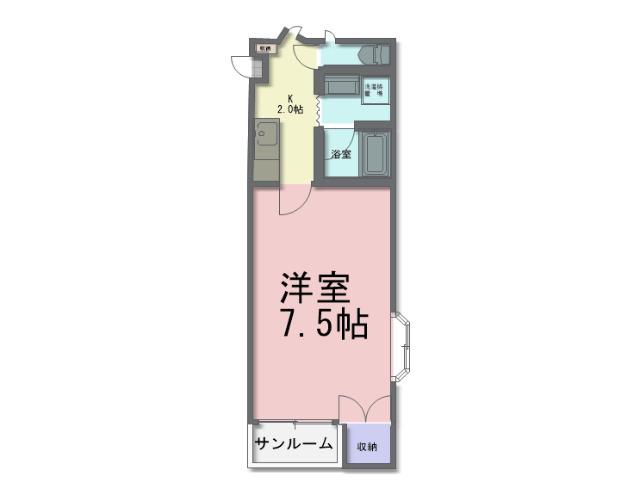 本町山岸ハイツ（101） 間取り図画像