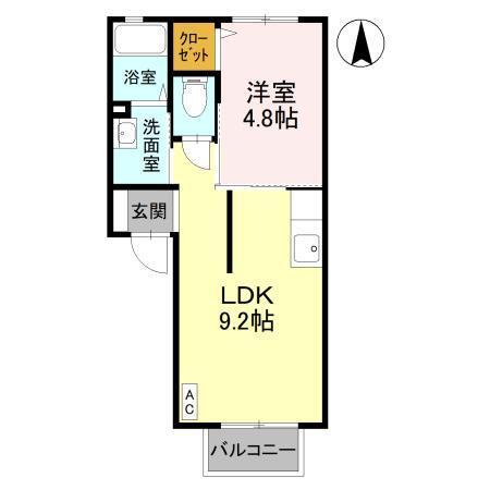 クレシェンテ　E（101） 間取り図画像