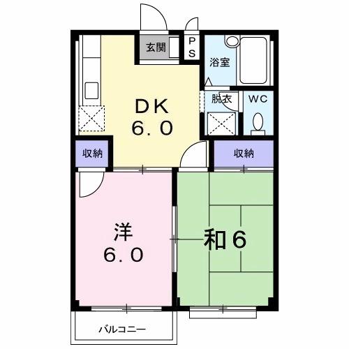ひまわりハイツ（202） 間取り図画像