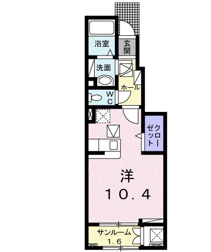 フラン　ブリーズ（104） 間取り図画像