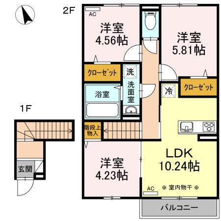 サニーフラット（202） 間取り図画像