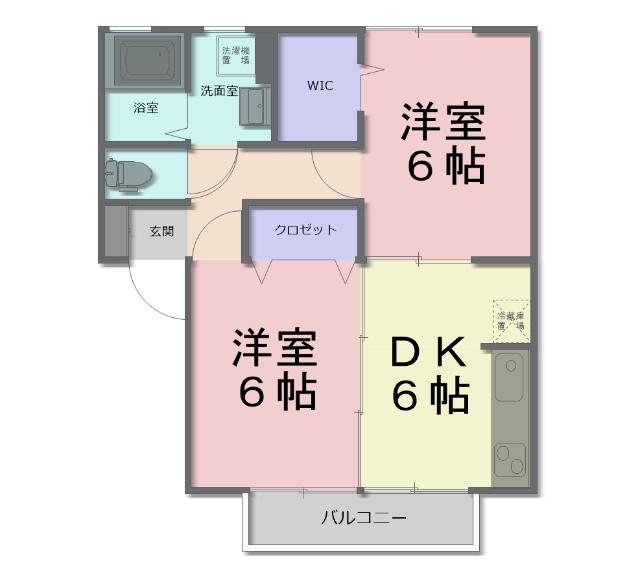 ヨーロピアン林　B（202） 間取り図画像