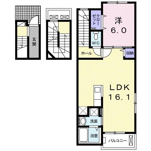イースト　グレイス　Ａ（301） 間取り図画像