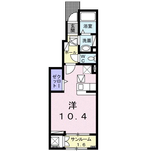 グリーンパークⅡ（102） 間取り図画像