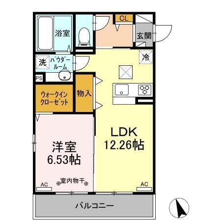 クロッシア三河町（103） 間取り図画像