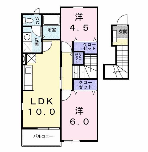 アフロート（204） 間取り図画像