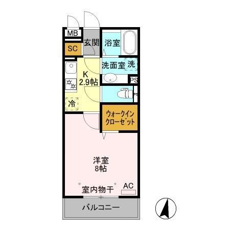 アロスネグロ（302） 間取り図画像