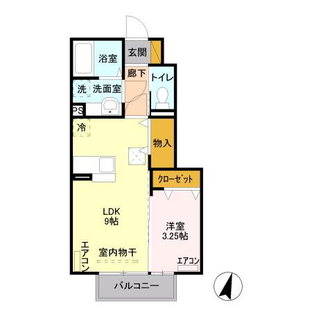 セジュール石倉（102） 間取り図画像