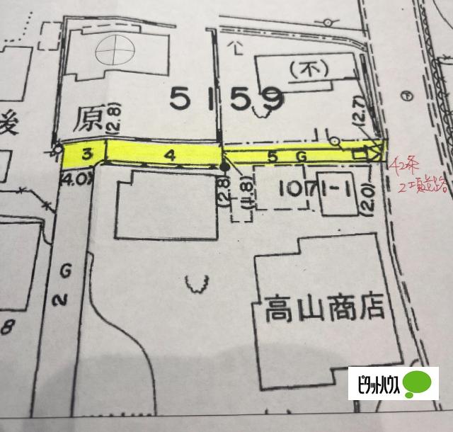前橋市富士見町原之郷売地 土地画像