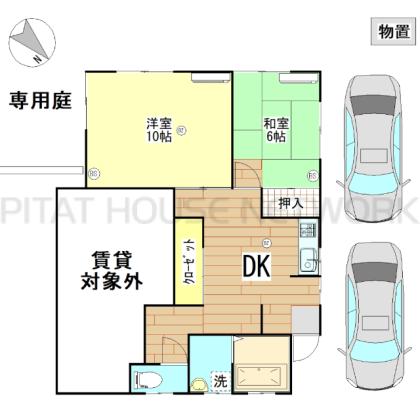 賃貸部分は図をご確認ください。
