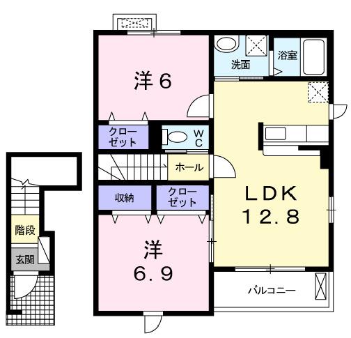 シェルト　ストーリアⅢ（203） 間取り図画像