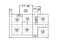 古家の間取図です