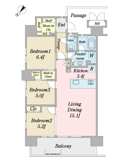 ブランシエラ那覇開南プレミスト 間取り図画像