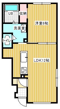 アレーズ・クレールA（103） 間取り図画像