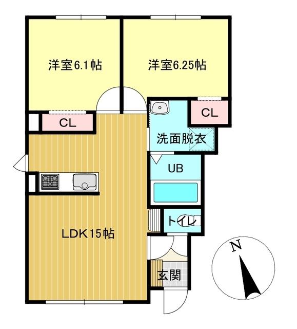La TerreⅠ（101） 間取り図画像