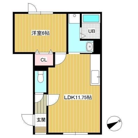 クレセント（203） 間取り図画像