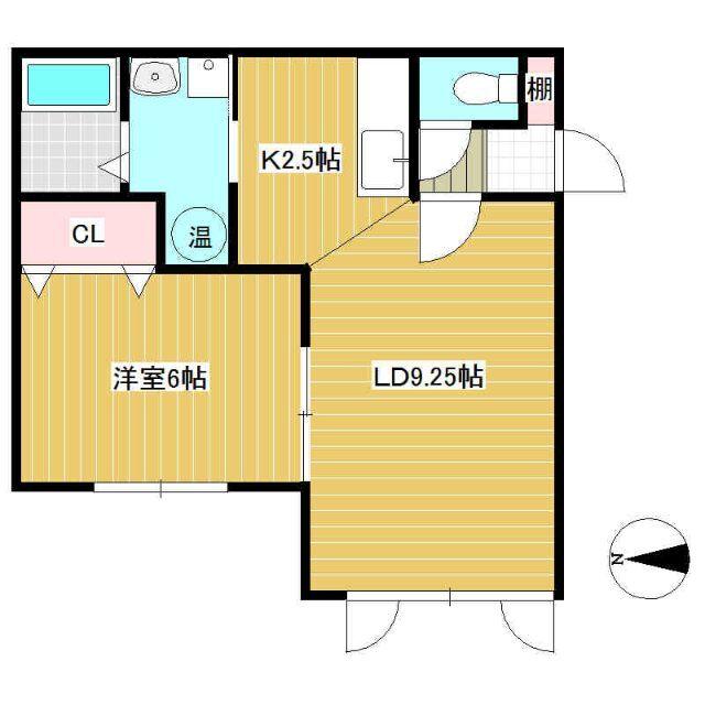ClairⅡ(クレールⅡ)（201） 間取り図画像