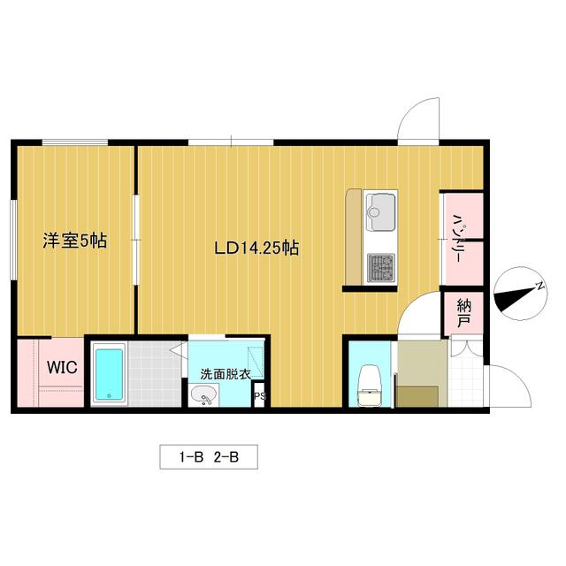 ノルフィーノ・アレーズ（2-B） 間取り図画像