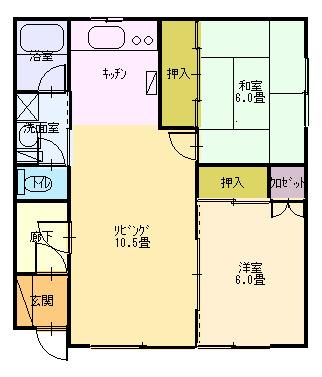 キャッスル内野（23） 間取り図画像