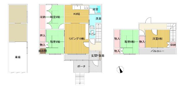 吉野4条南5丁目（1） 間取り図画像