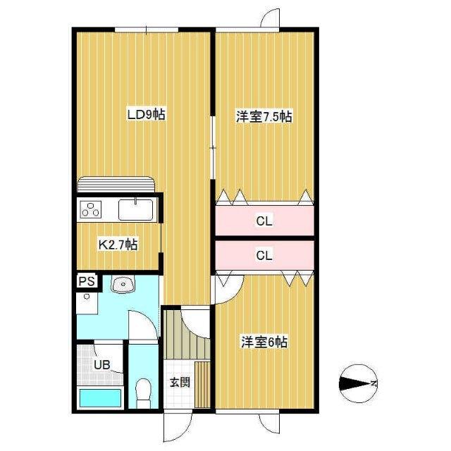 ファミールOWL（102） 間取り図画像