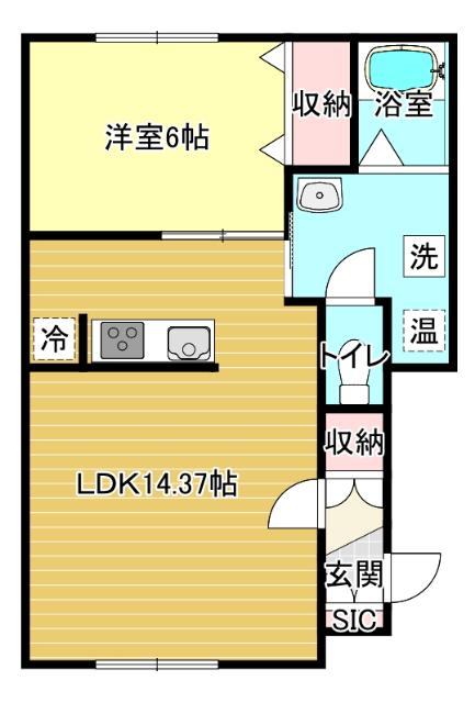 Ｂｌｏｏｍ　Ｂ（101） 間取り図画像
