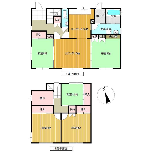 北光公園前戸建（０１） 間取り図画像