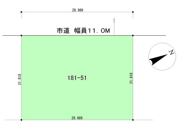 砂川市晴見3条北９丁目 区画図