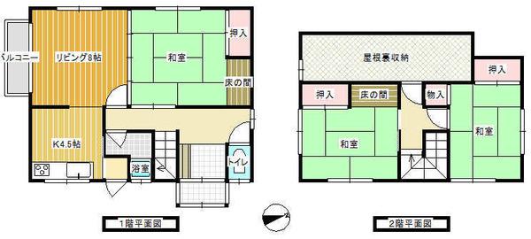 砂川市東4条南17丁目 間取り図画像