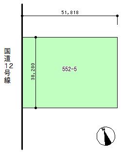 砂川市東一条北売地 区画図