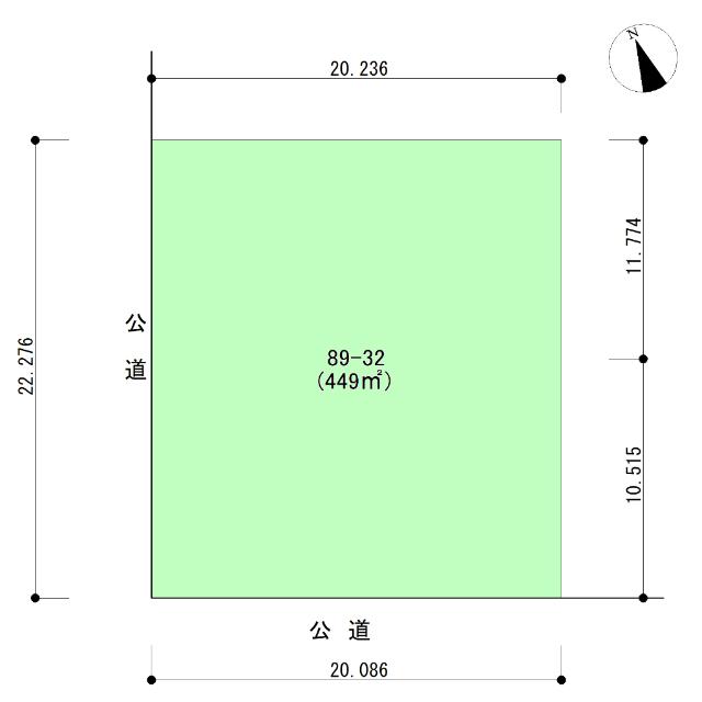 奈井江町茶志内 区画図