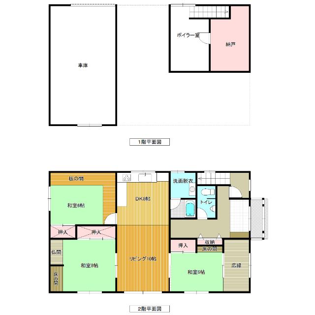 西1北12 間取り図画像