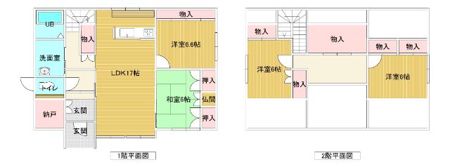 滝川市二の坂町東1丁目 間取り図画像