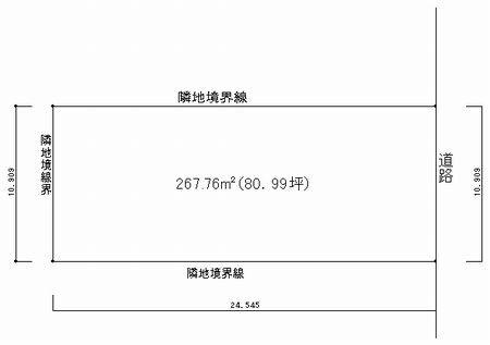西１北５_売地 区画図