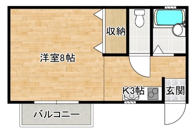 福石グリーンコート（402） 間取り図画像