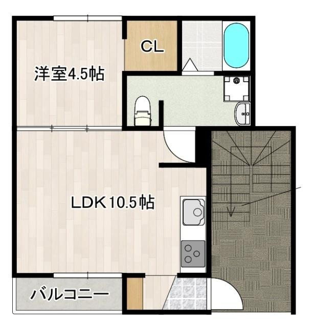エールズ木風（304） 間取り図画像