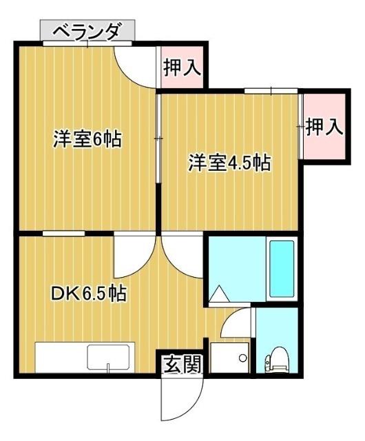 サンハイツ内田（202） 間取り図画像